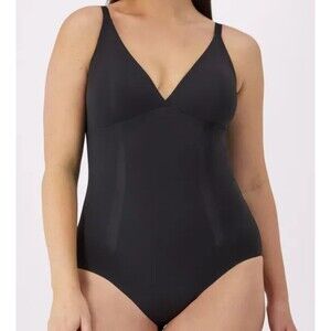 BALI Bodysuit Black XL Shapewear Ultimate Smoothing DFS105 Firm Control